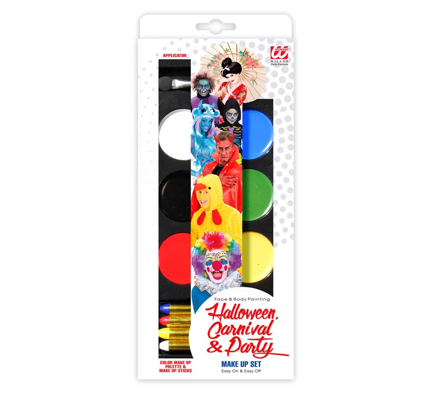 Kit de Maquillaje para Carnaval, Halloween y Fiestas-B