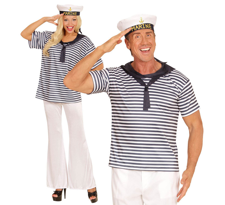 Sailor Kit für Herren: Hemd und Mütze-B