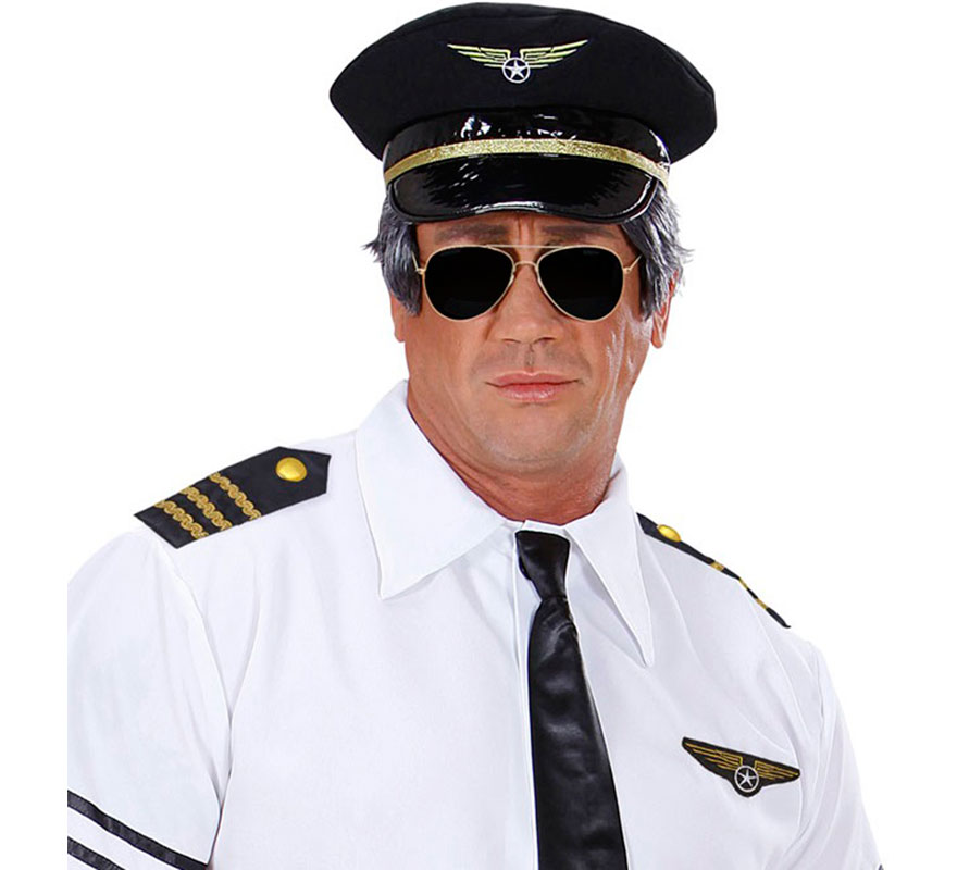 Adult Pilot Kit: Goggles, Shoulder Pads and Brooch-B