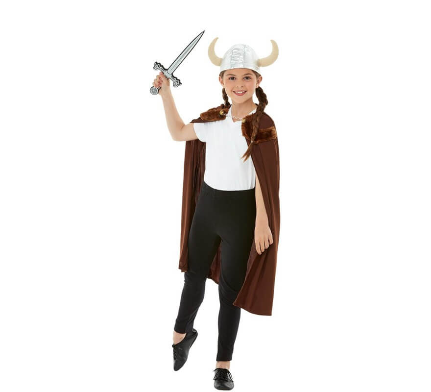Wikinger-Kit für Kinder: Umhang, Helm und Schwert EVA-B