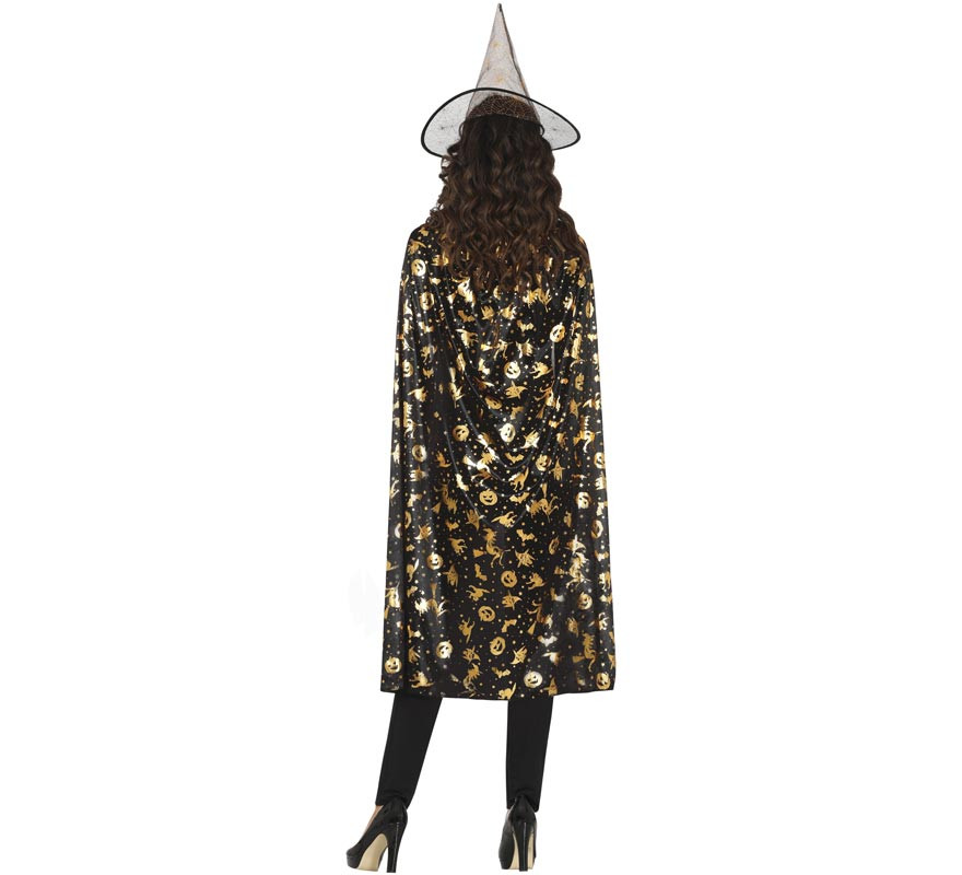 Kit ou Costume de Sorcière : Chapeau et Cape 110 cm-B