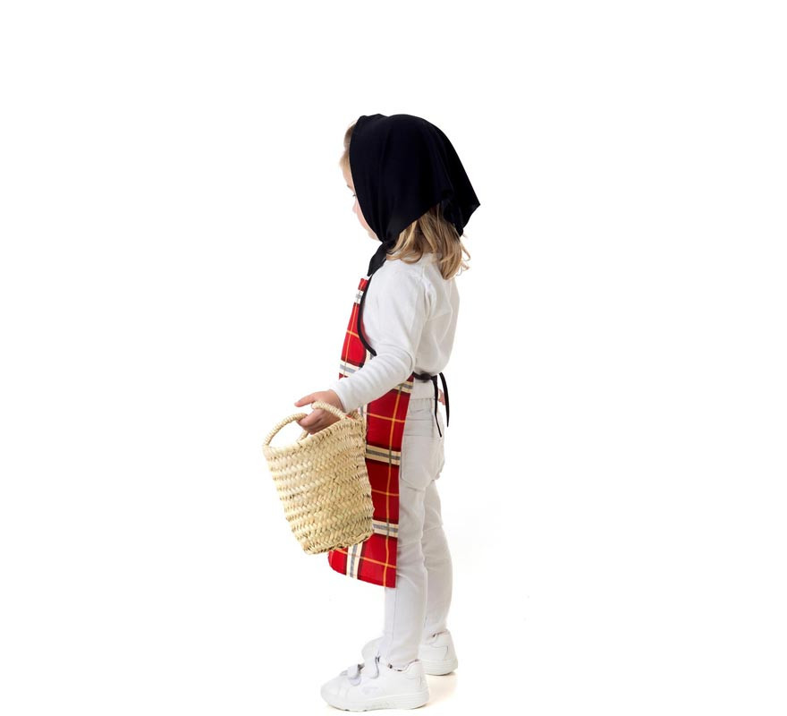 Chestañera Rot kariertes Kit oder Kostüm für Mädchen-B