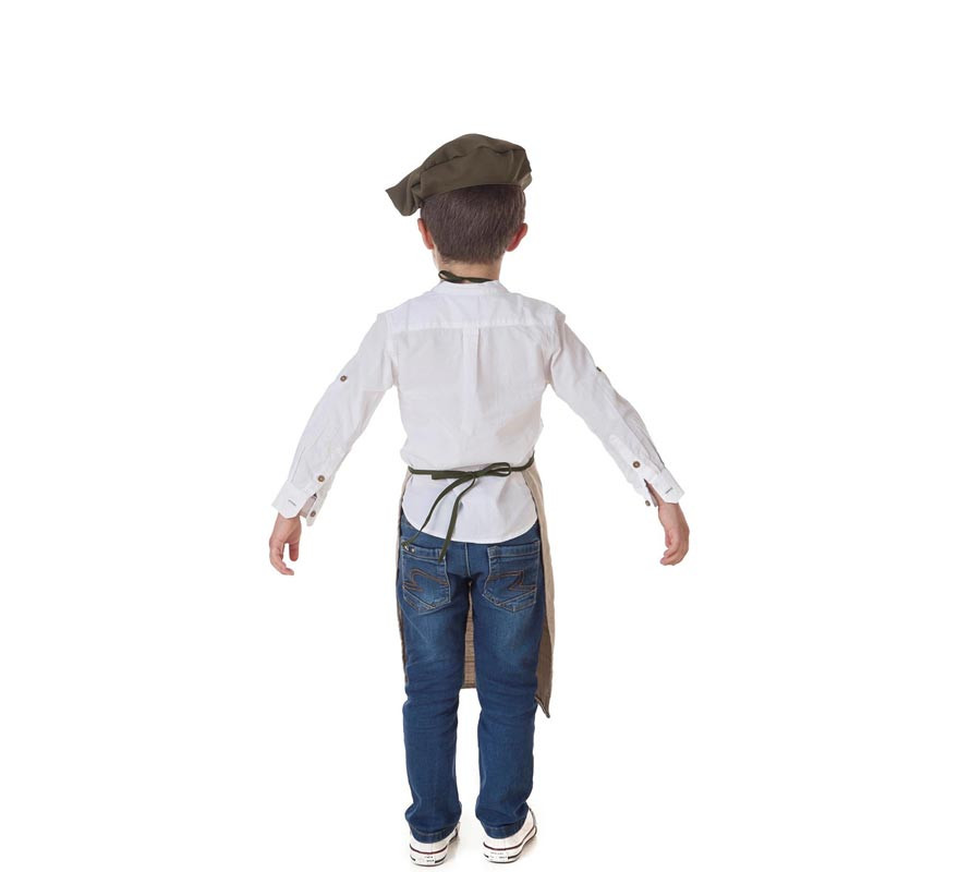 Kit o Disfraz de Castañero Beige Hojas-Castaña para niño-B