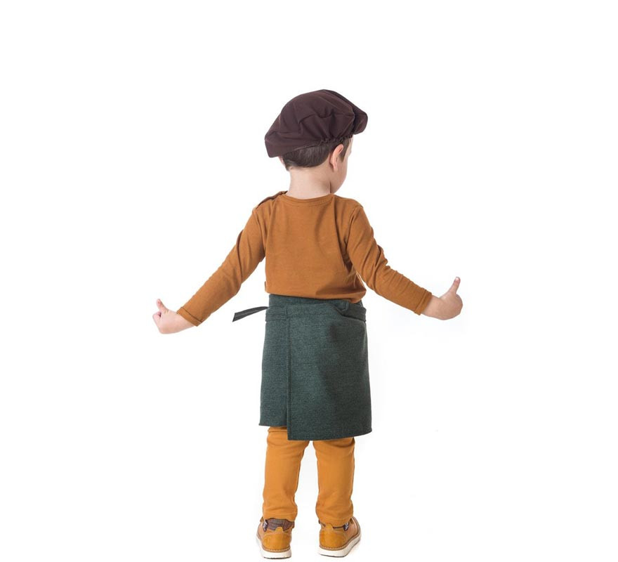 Kit o costume da castagno verde autunnale per bambino-B