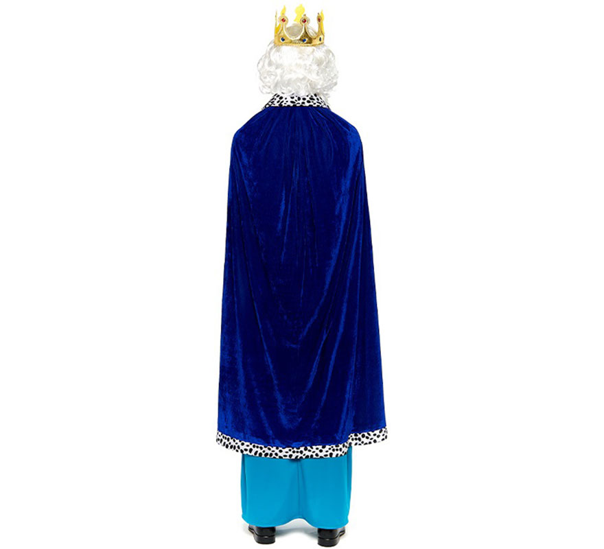 Kit Rey Mago azul adulto: Capa y Corona-B