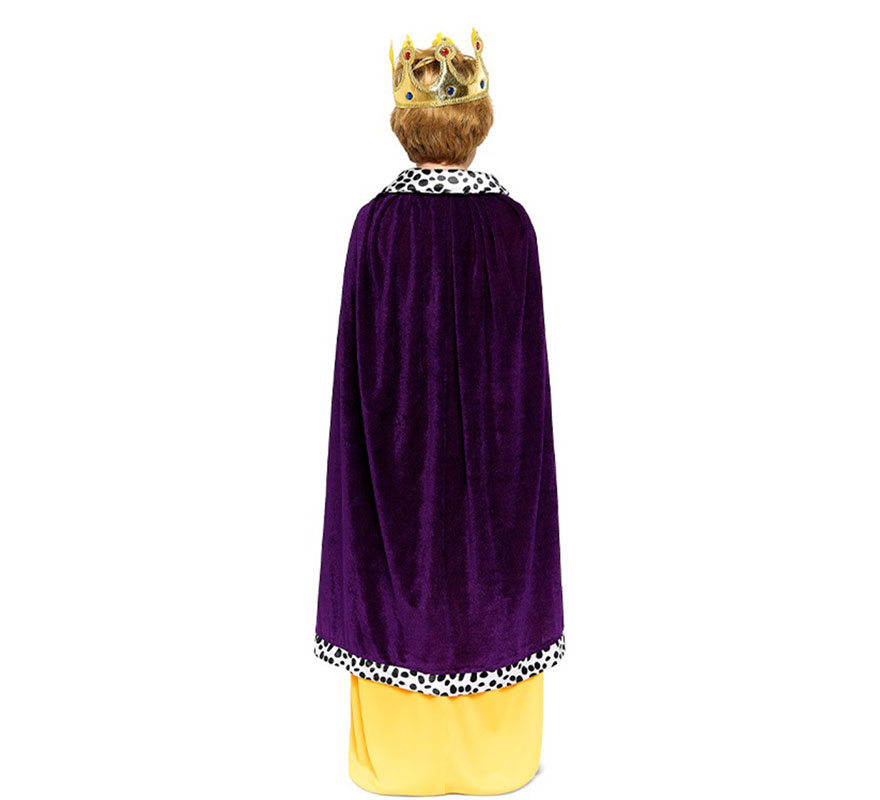 Kit Rey Mago morado Infantil: Capa y Corona-B