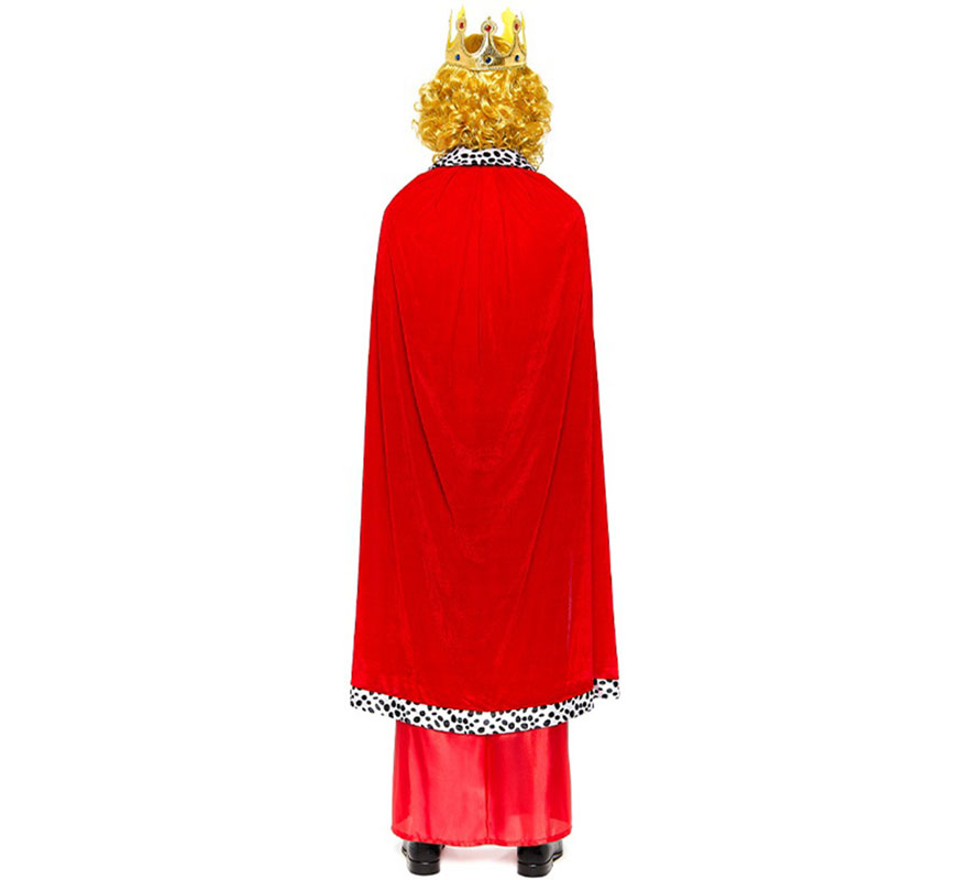 Kit Rey Mago rojo adulto: Capa y Corona-B