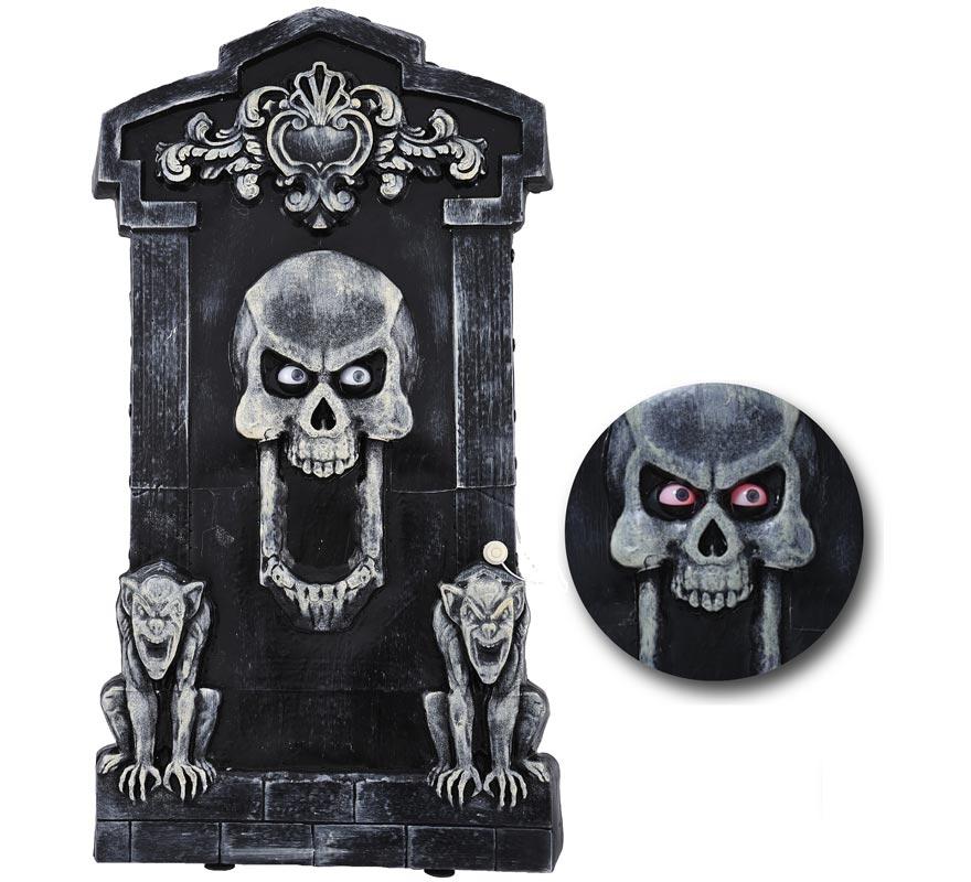 Gargoyle Cemetery Tombstone with Light and Sound 91.5x50 cm-B