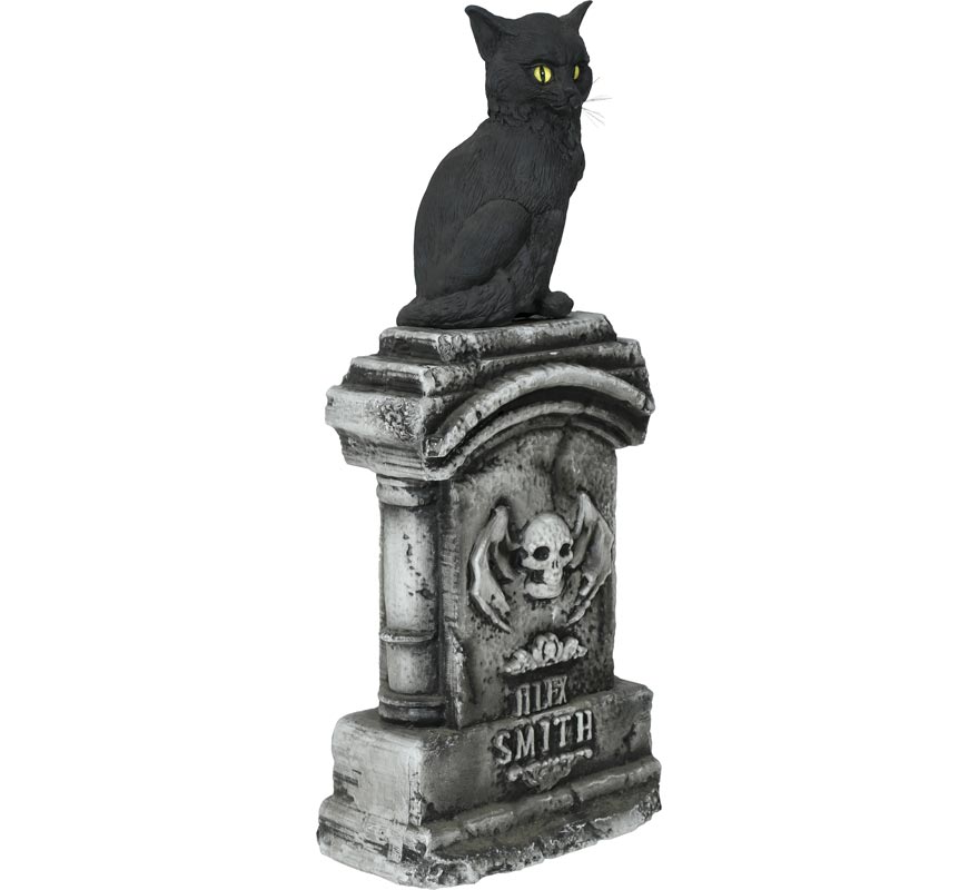 Tombstone with Cat with Light and Sound, 90x40 cm-B