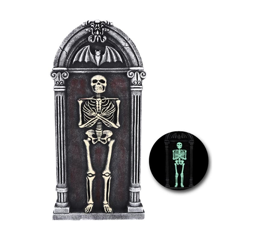 Glowing Skeleton Shape Tombstone-B