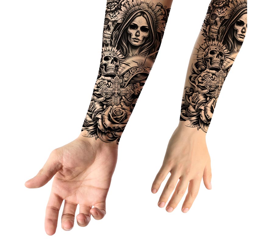 Manga de tatuagem Catrina-B