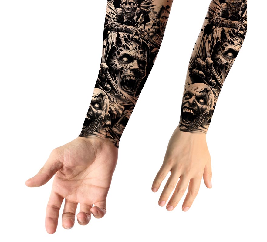 Manga de tatuagem de zumbi-B