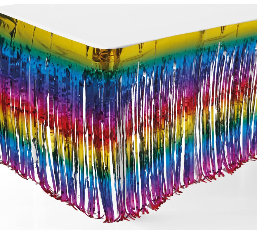 Tovaglia metallizzata multicolore 100 x 200 cm-B