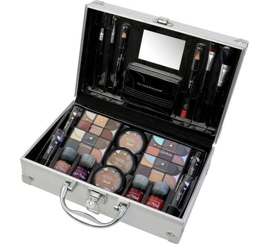 Maquillaje Bon Voyage Silver Maletín de Viaje-B