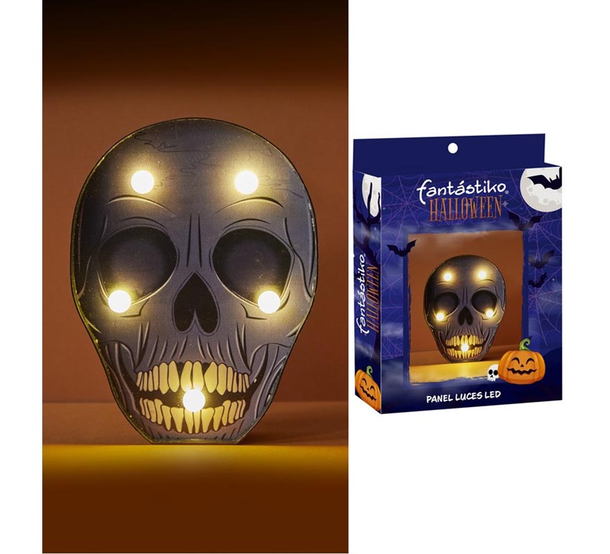 Skull canopy with LED lighting, 13x3x17.50 cm-B