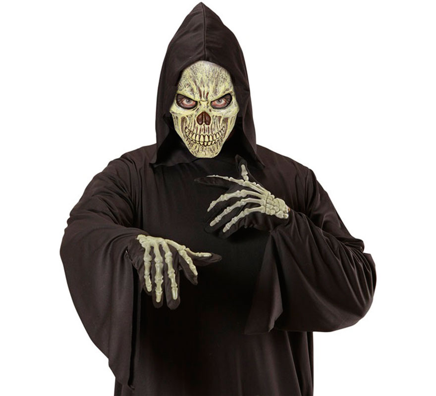 Máscara de Caveira de Látex Aterrorizante-B