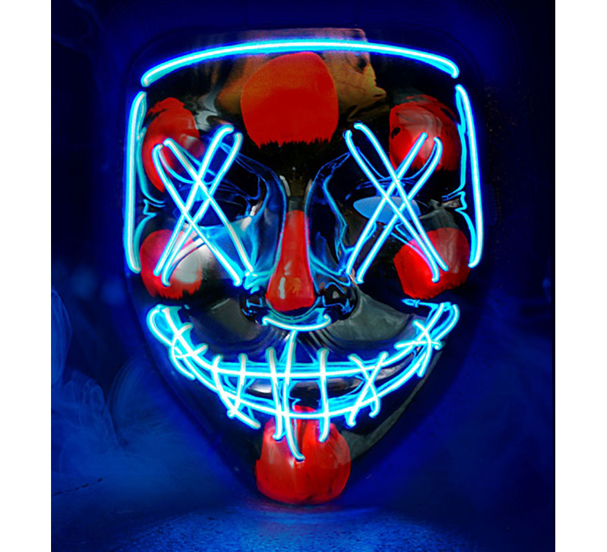 Scary Killer Mask with Blue LED-B