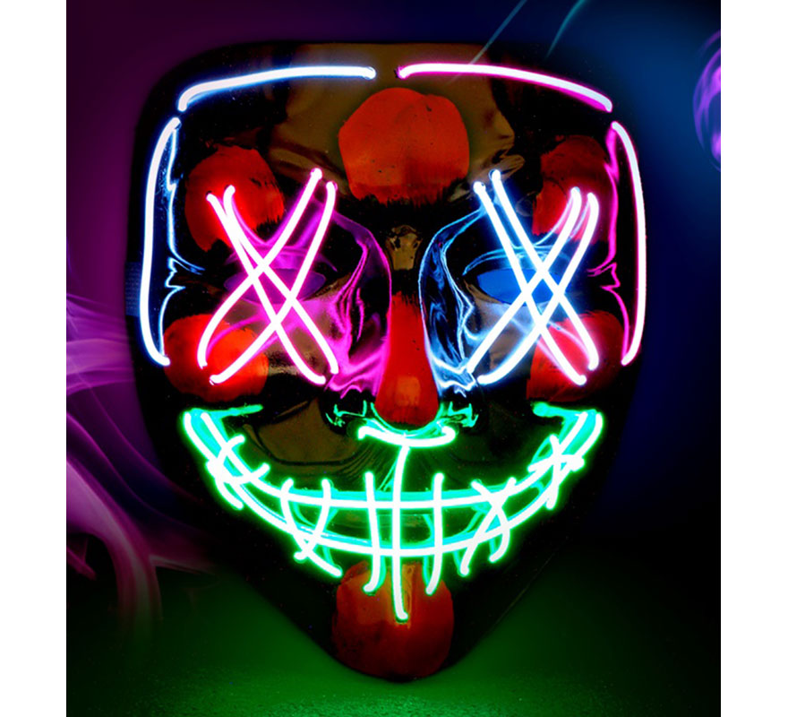 Terrifying Killer Mask with Multi-Color LEDs-B