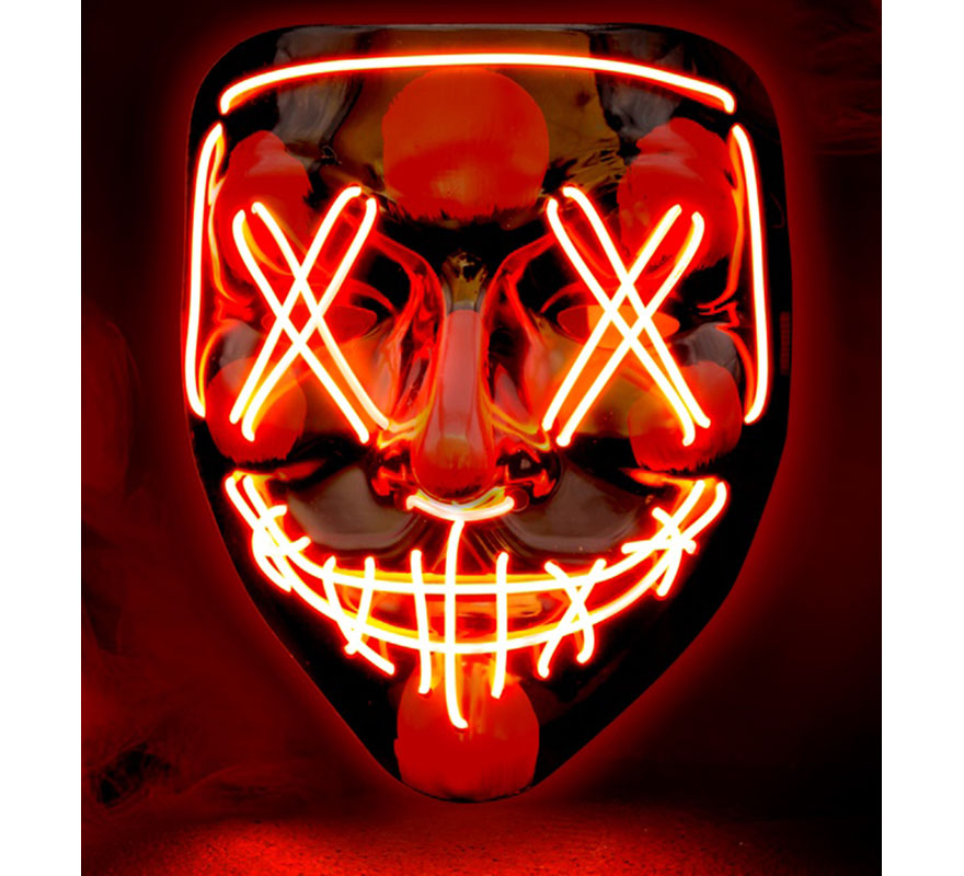 Scary Killer Mask with Red LED-B