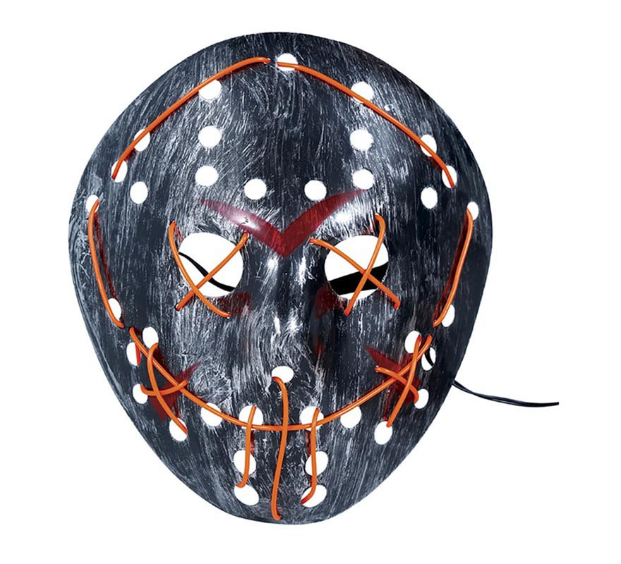 Maschera da hockey killer con luce in pvc-B