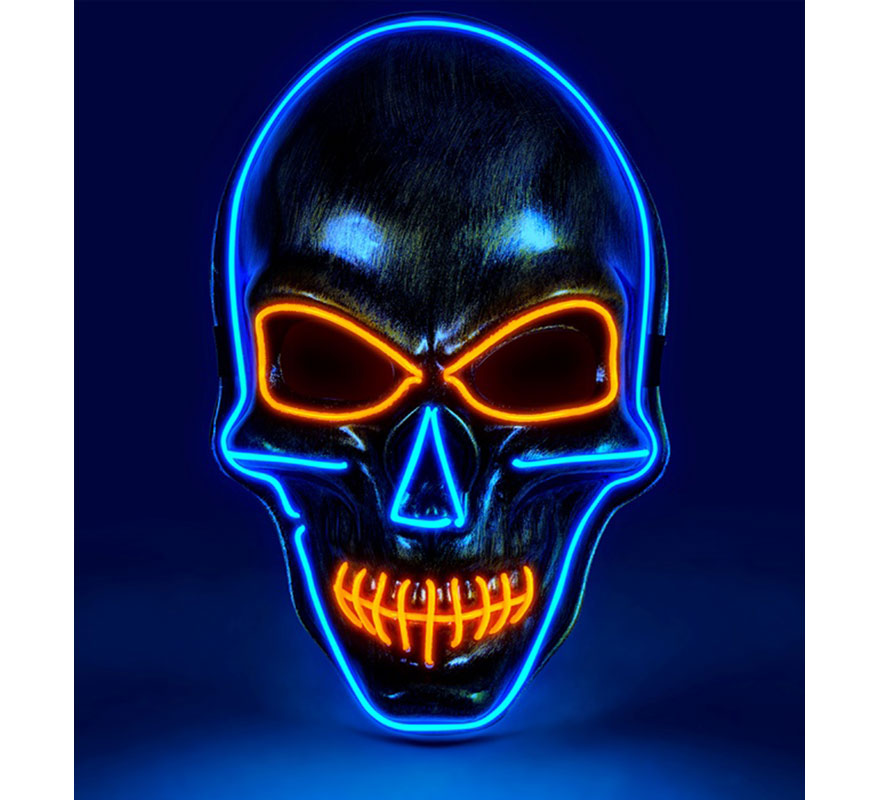 Colorful LED Golden Skull Mask-B