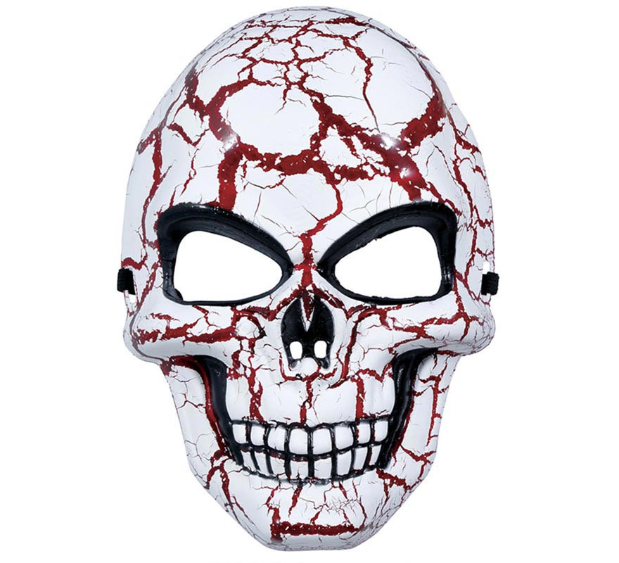 Masque de crâne sanglant en PVC-B