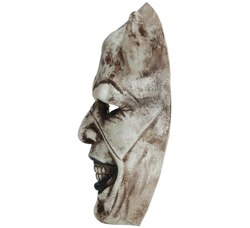 White Latex Demon Mask-B