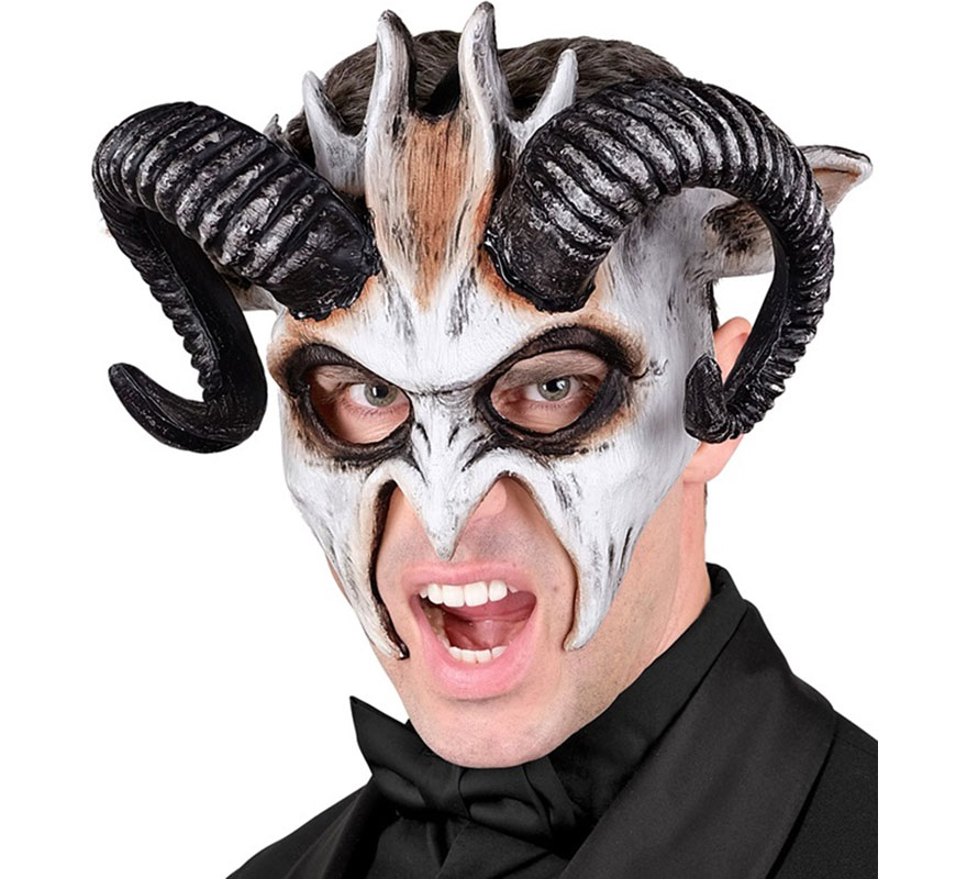 Máscara do Diabo Branco Commedia dell'Arte-B