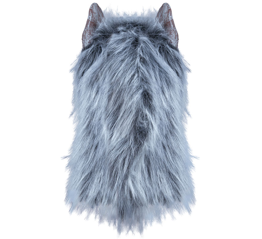 Máscara Lobo Mau com Cabelo de Látex-B Máscara Lobo Mau com Cabelo de Látex-B