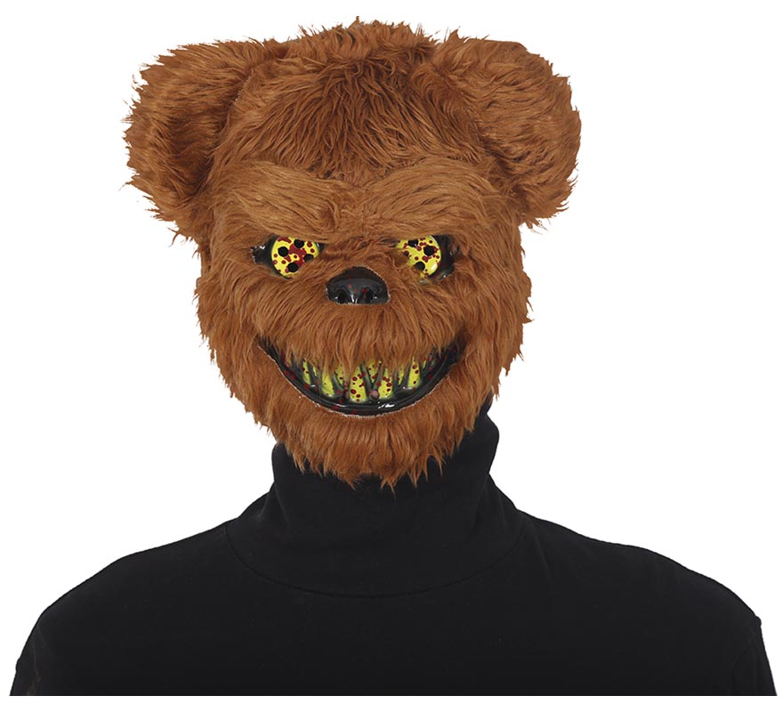Horror Bear Mask with Hair Clip-B