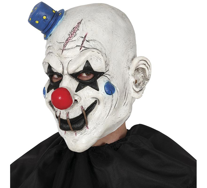 Latex Clown Mask with Cap-B