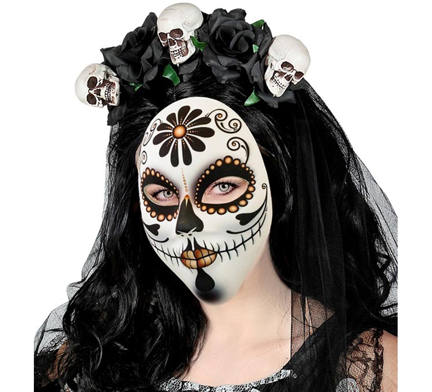 Máscara de Señora Día de Los Muertos-B