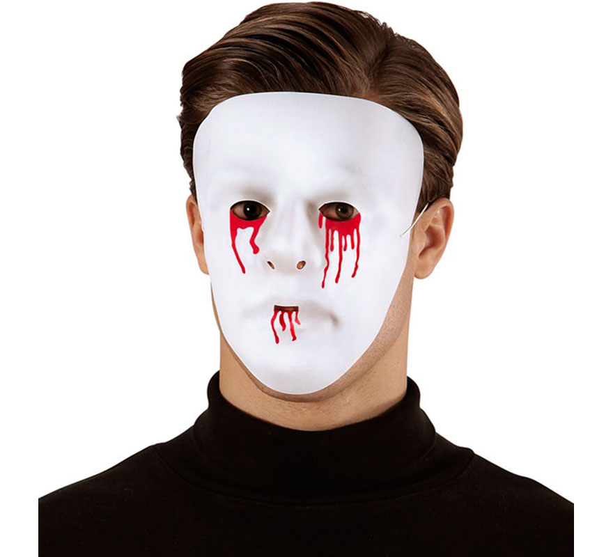 White PVC Bloody Mask-B