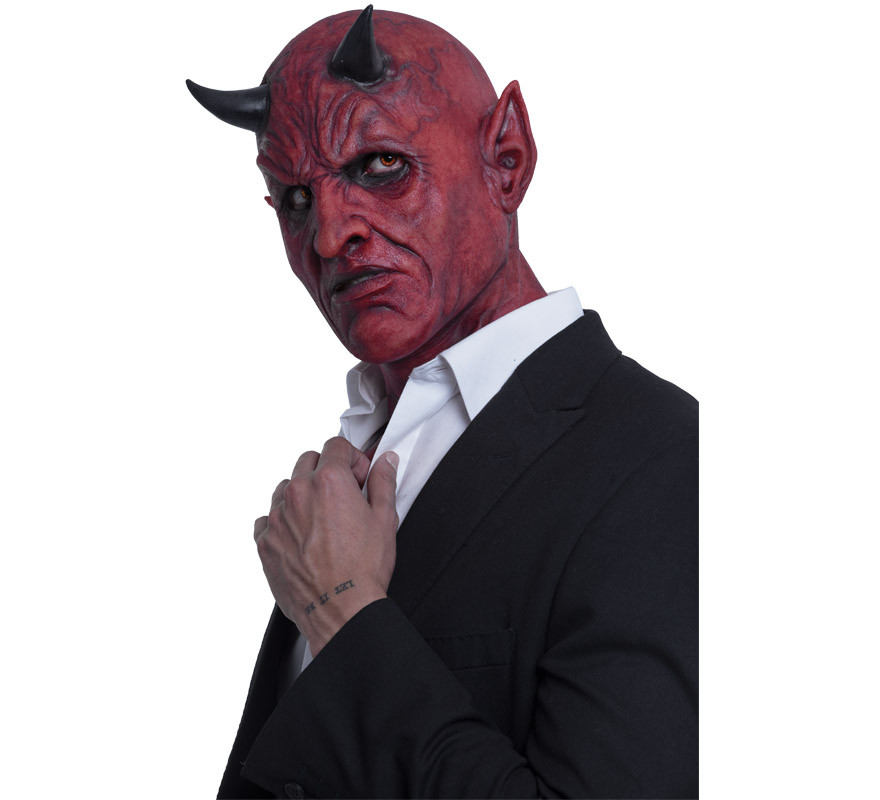 Máscara Hyper Mask de Demonio Lucifer Hiperrealista-B