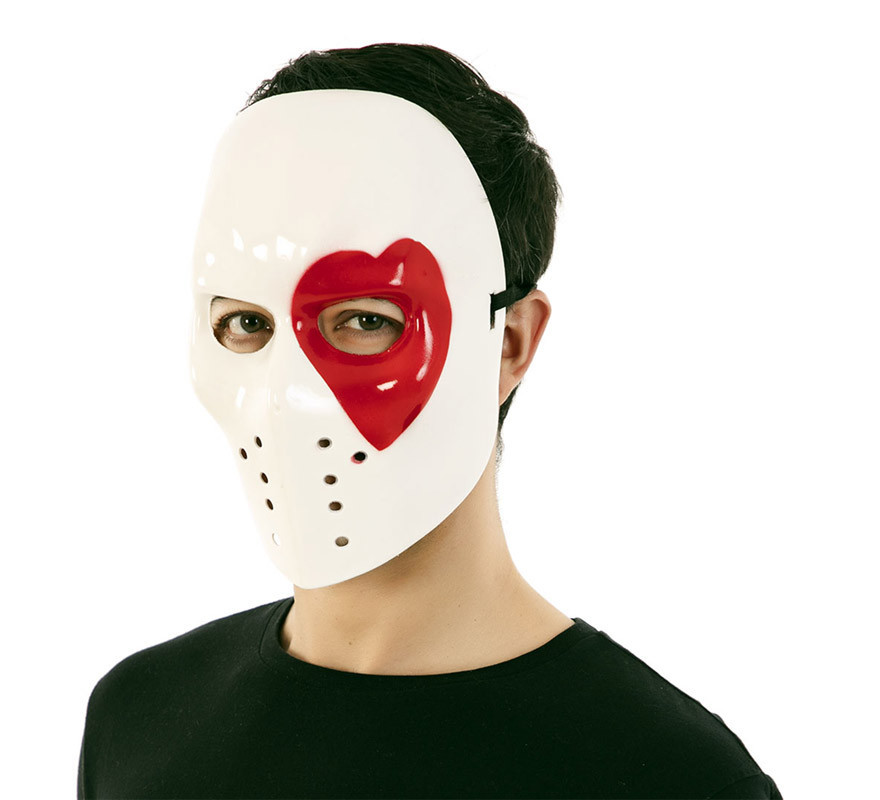 Masque de Poker en plastique en 4 modèles assortis de 17,5X21,5X9,5 cm-B