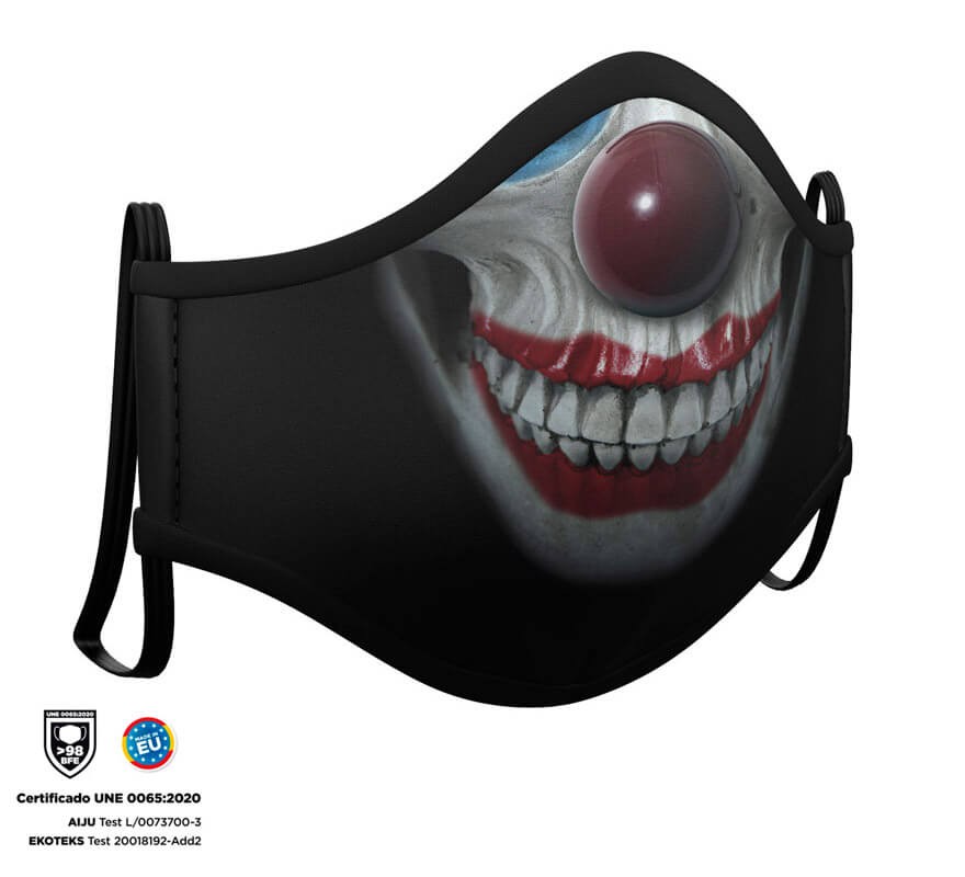 Halloween squelette masque hygiénique clown enfant-B