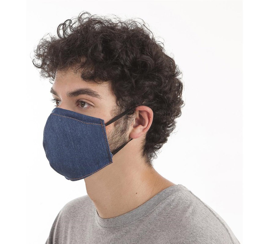 Masque hygiénique pour adultes avec 3 filtres en 2 couleurs assorties-B