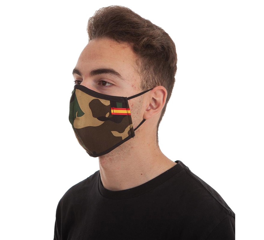 bandeira máscara de camuflagem filtros de proteção de higiene 3-B