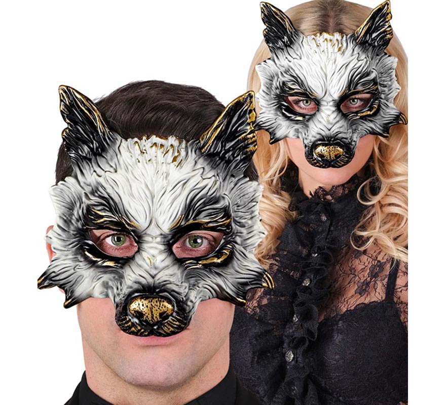 Media Máscara de Lobo-B