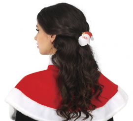 2 Santa Claus Hair Clips 7 cm