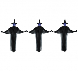 3 Black Witches with 160 cm Light