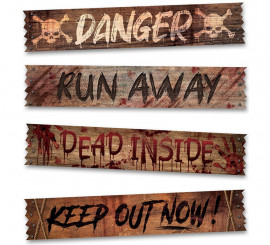 4 Posters Walling Up Window 70x13 cm