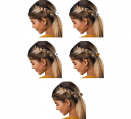 5 grampos de cabelo sortidos de 3 cm 5 grampos de cabelo sortidos de 3 cm