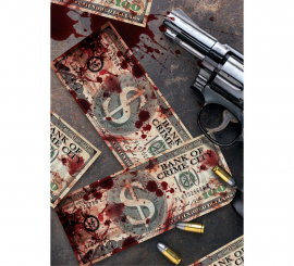 75 Bloody Banknotes 6x15 cm 75 Bloody Banknotes 6x15 cm