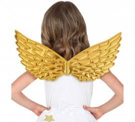 Alas de Tejido oro Infantiles de 43x22 cm