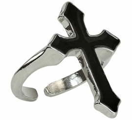 Anillo Cruz negra