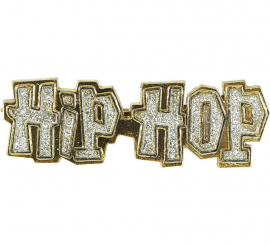 Anillo dorado 'Hip Hop'