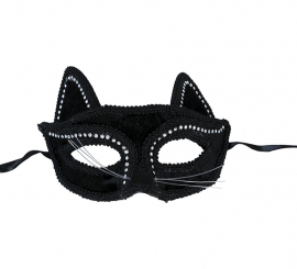 Antifaz de Gatita negro