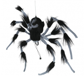 Aranha de luz com som e movimento de 80 cm