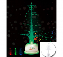 Árbol de Navidad con Luz y música de 4,5x15 cm